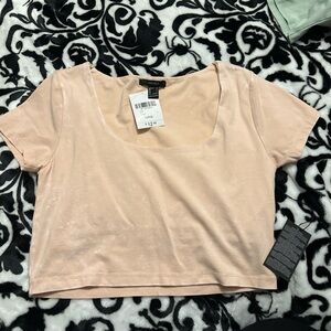 Forever21 peach crop top